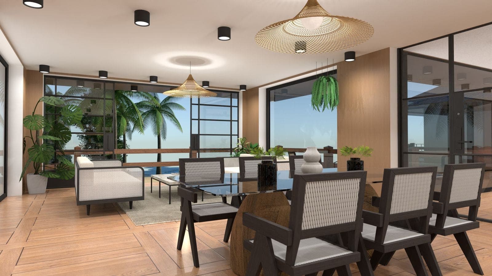 A flat interior view exported from a 3D modelling tool